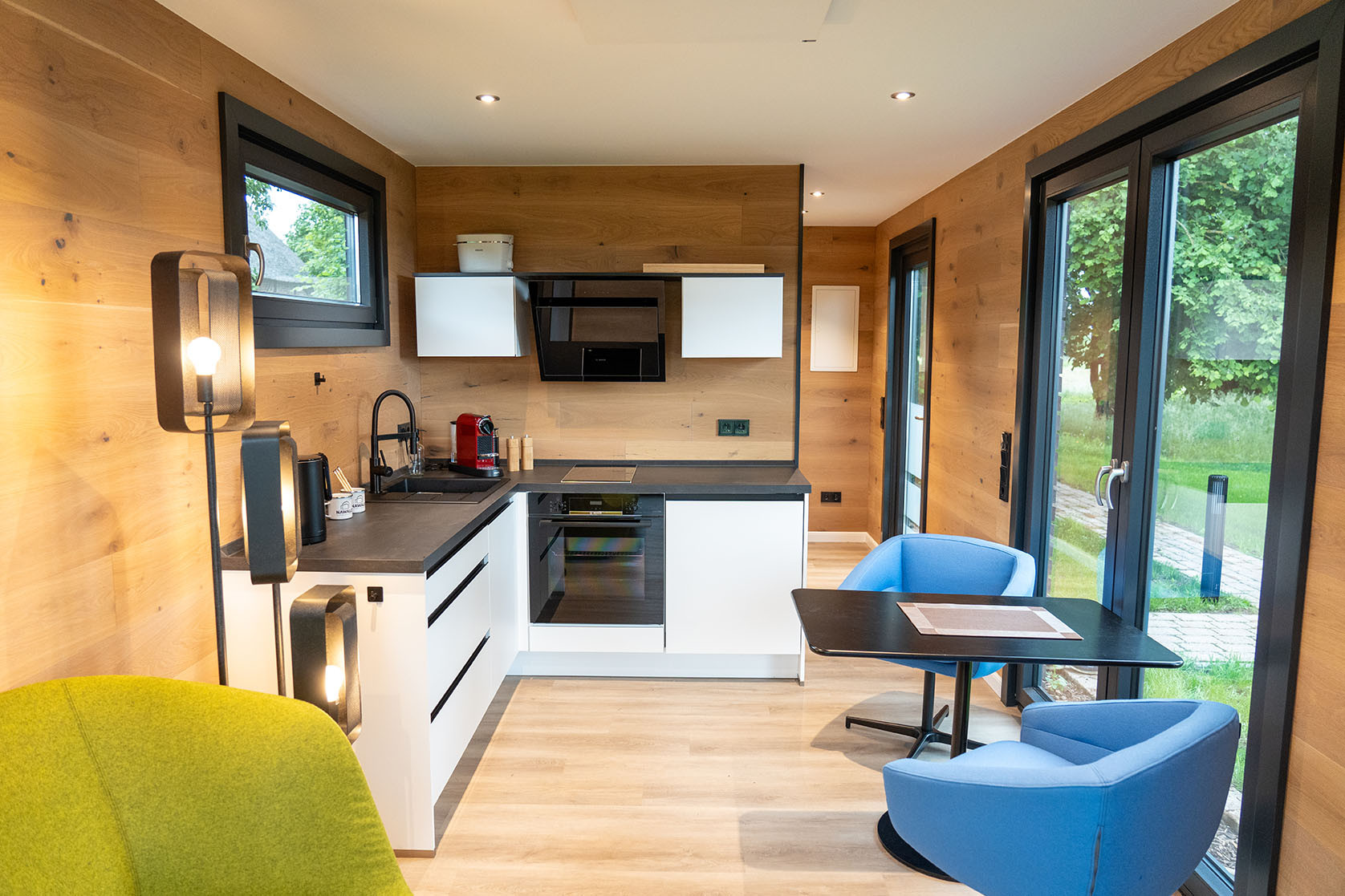 Essküche vom Apartment 9 des Hofguts Bockelkathen