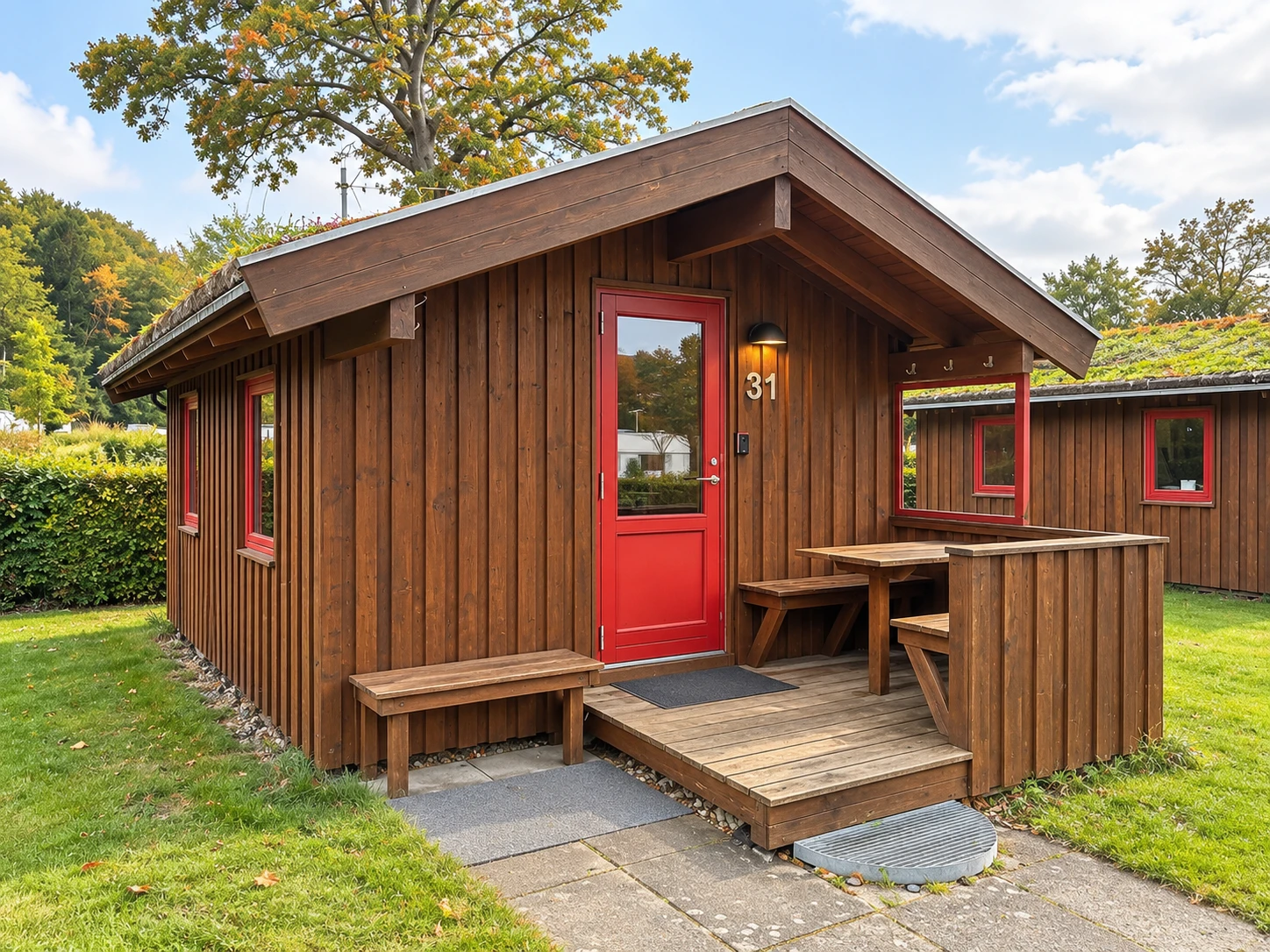 Standardhytte – exterior Wooden Standardhytte with terrace